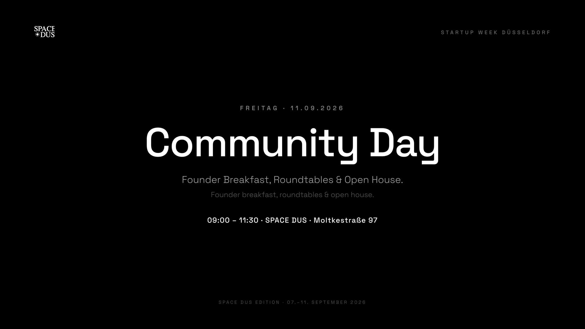 Community Day: Founder Breakfast