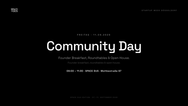 Community Day: Founder Breakfast