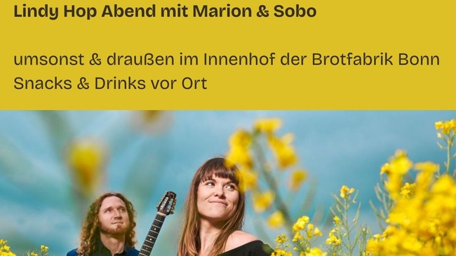Lindy Hop Abend mit Marion & Sobo live