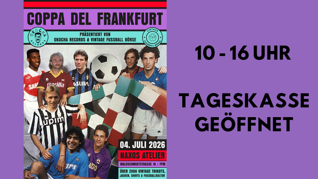 Vintage Fussball Börse X Okocha Records - TRIKOTBÖRSE / über 2000 Trikots und Fussballkultur