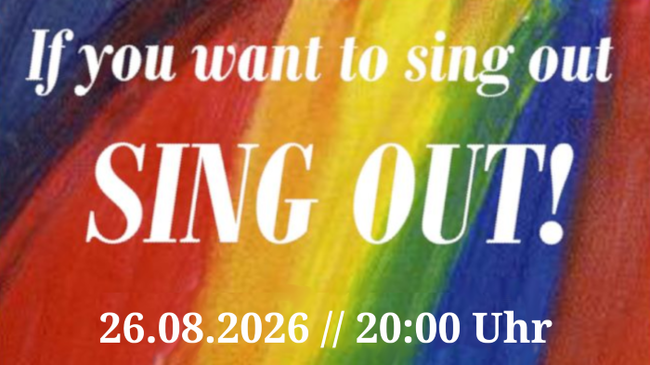 "If you want to sing out: SING OUT!" - Mitsingabend im RegenbogenKino