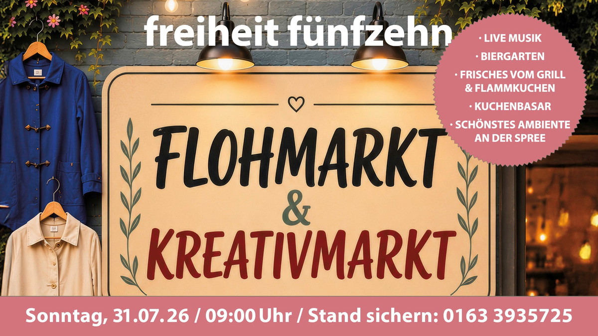 Titelbild der Veranstaltung Flohmarkt & Kreativmarkt