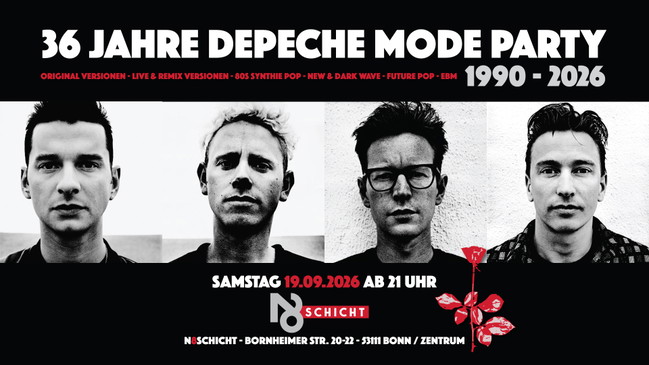 36 Jahre Depeche Mode Party