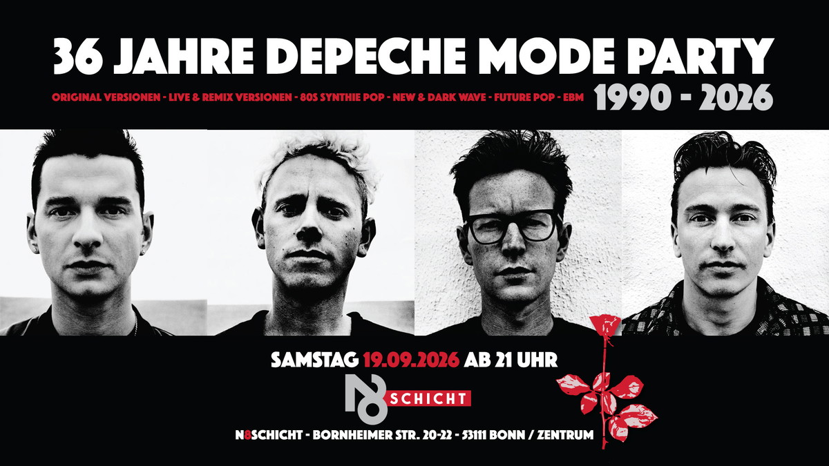 Titelbild der Veranstaltung 36 Jahre Depeche Mode Party