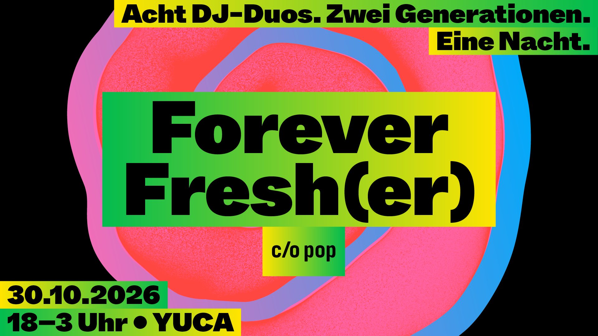 FOREVER FRESH(ER) – 8 DJ-Duos. Zwei Generationen. Eine Nacht.