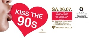 Kiss the 90s - Münchens größte 90er Party I 🎁 1x Vodka Bull Welcome ab 20 Uhr!