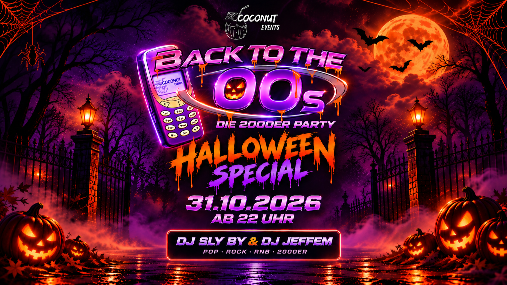 "BACK TO THE 00s - Halloween Special" - Mit DJ Sly By und DJ Jeffem