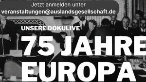 75 Jahre Europa - Multimediale Doku Live mit und von Ingo Espenschied