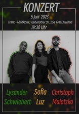Konzert: Lysander, Sofía, Christoph