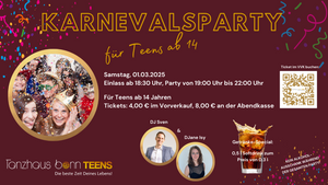 Karnevalsparty für Teens ab 14