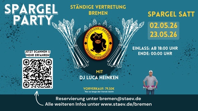 StäV Spargelparty mit DJ Heinken