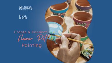 Create & Connect: Flower Pot painting