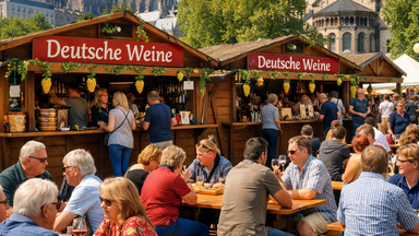 Weinmarkt auf dem Kölner Neumarkt