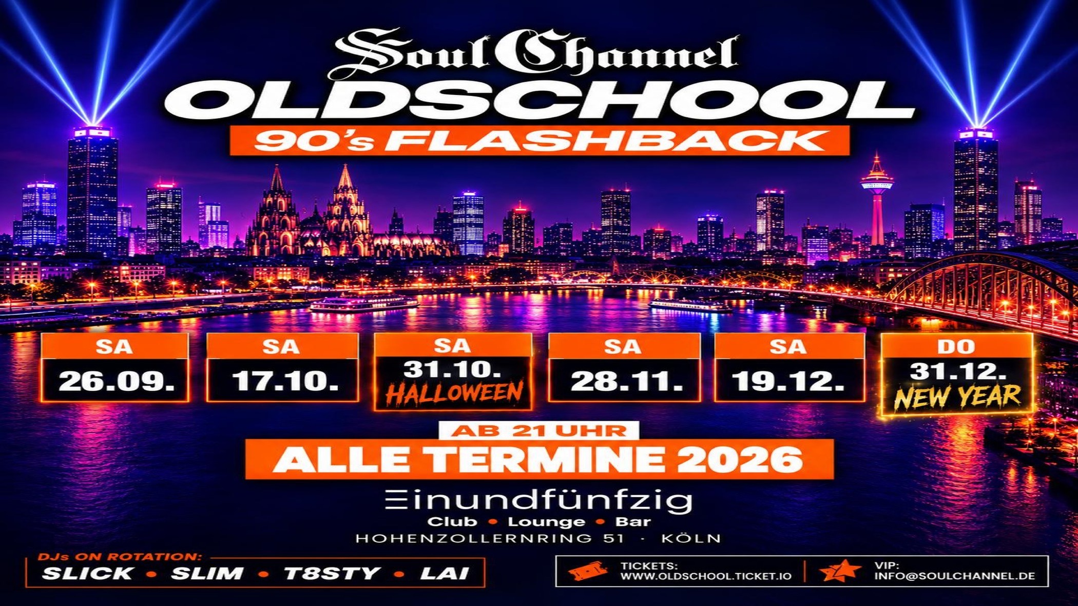 Silvester Oldschool Night 2026 @Club 51 Köln