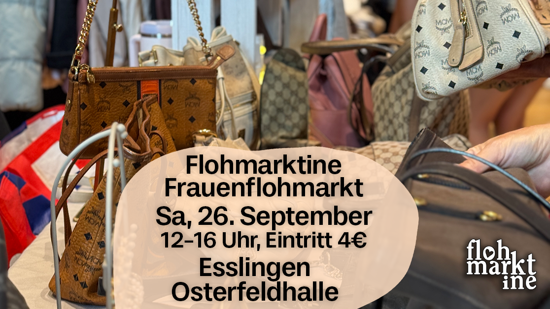 Titelbild der Veranstaltung Flohmarktine Frauenflohmarkt / Mädchenflohmarkt!😍 Sa, 26. September Esslingen Osterfeldhalle