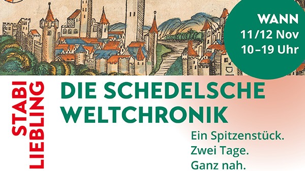 Titelbild der Veranstaltung StabiLiebling:  Die Schedelsche Weltchronik