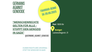 Fahrraddemo für Gaza