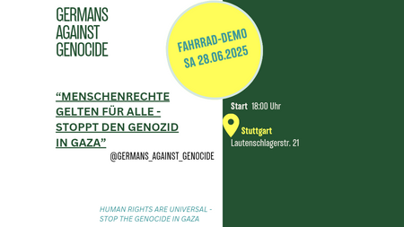 Fahrraddemo für Gaza