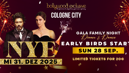 BOLLYWOOD NYE - GALA FAMILY NIGHT - DINNER & DANCE