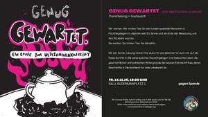 Genug gewartet! Eine Comiclesung über den Westsahara-Konflikt