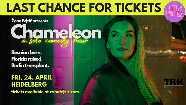 Žana Fejzić presents Chameleon: Solo English Standup Comedy (Heidelberg)
