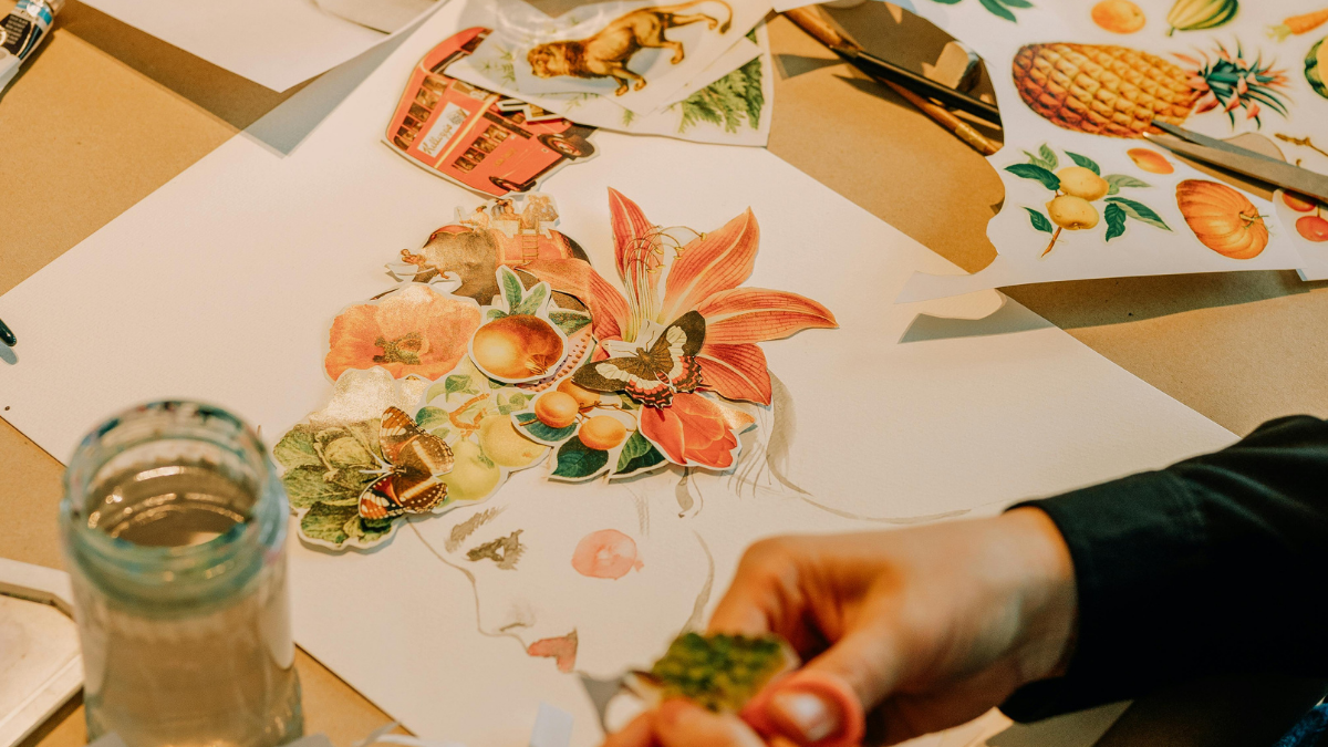 Titelbild der Veranstaltung Collage: Cut, Mix & Create