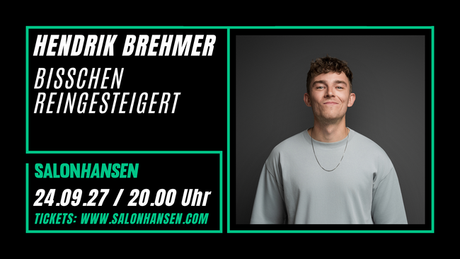 Hendrik Brehmer - "bisschen reingesteigert"