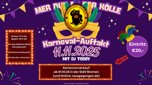 Karneval-Auftakt in der StäV Bremen 2025