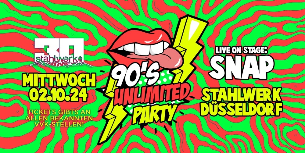 90's Unlimited Party mit SNAP live