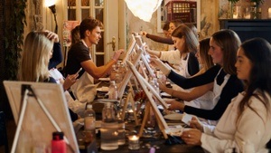 Kinder-Malworkshop mit Karen Reese auf dem Markt der Møglichkeiten