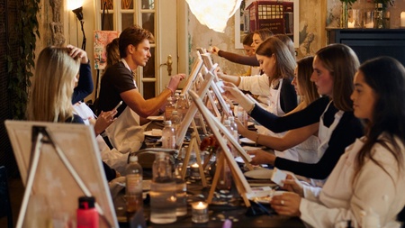 Kinder-Malworkshop mit Karen Reese auf dem Markt der Møglichkeiten