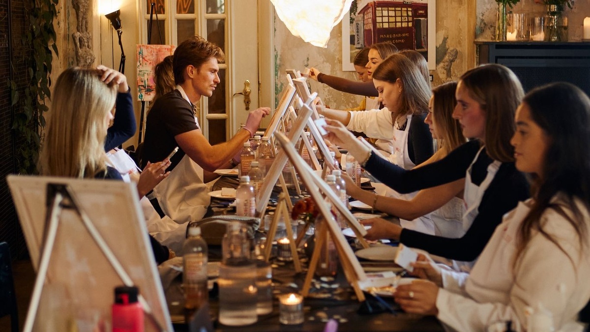 Kinder-Malworkshop mit Karen Reese auf dem Markt der Møglichkeiten