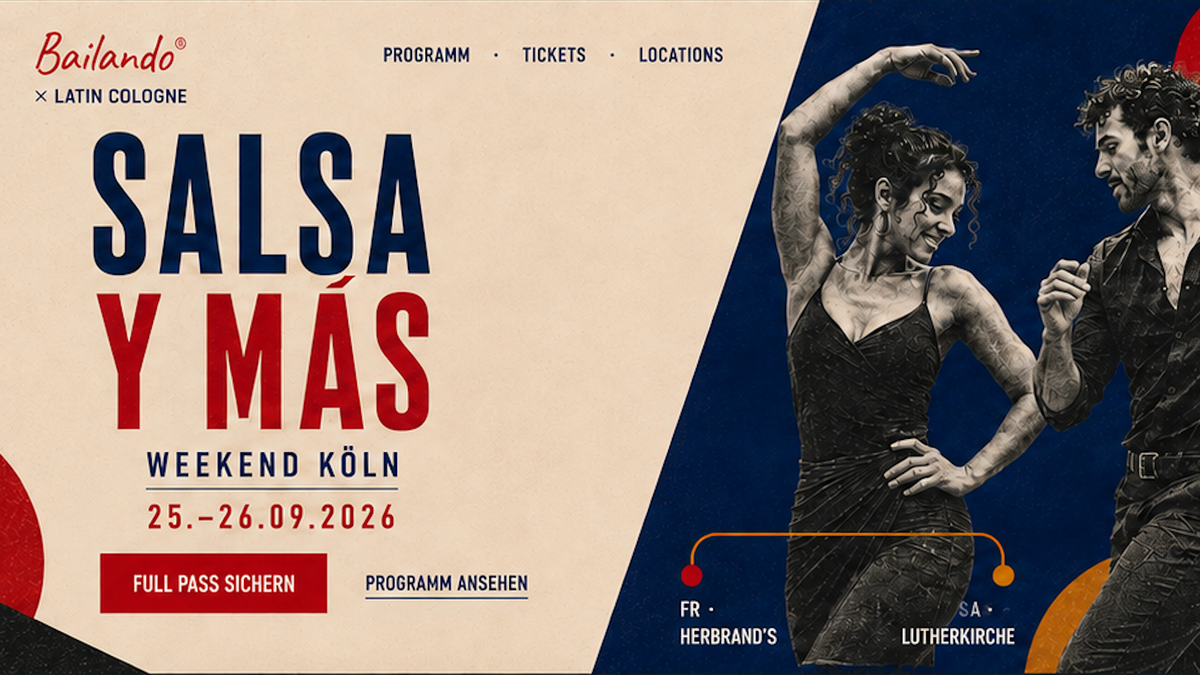 Titelbild der Veranstaltung SALSA Y MÁS WEEKEND KÖLN
