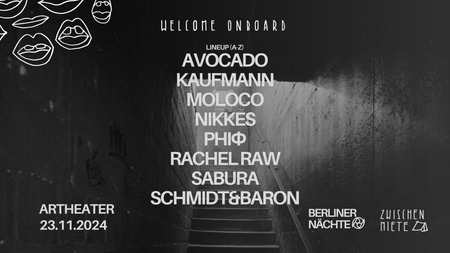 Zwischenmiete x Berliner Nächte w/Kaufmann, Sabura, Avocado & Residents