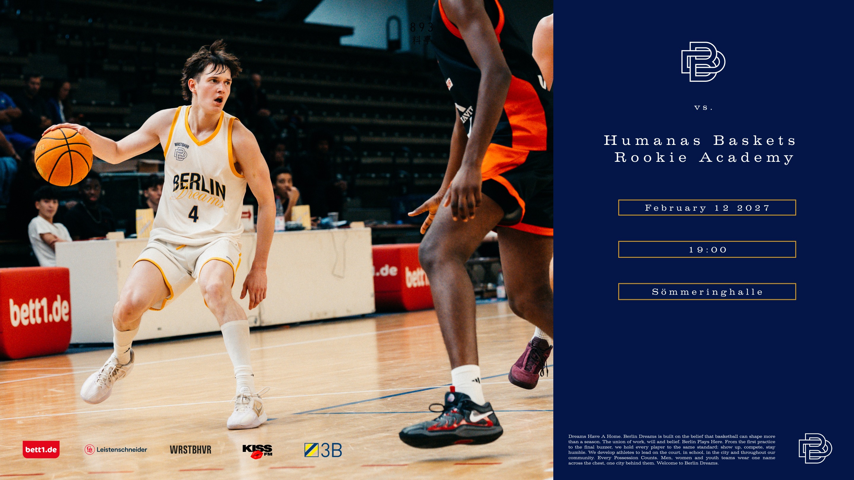 Berlin Dreams vs. Humanas Baskets Rookie Academy