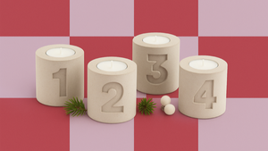 Advent aus Beton x Frau Malerei