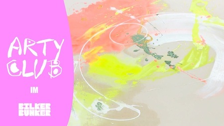 ARTY RAW CANVAS PAINTING