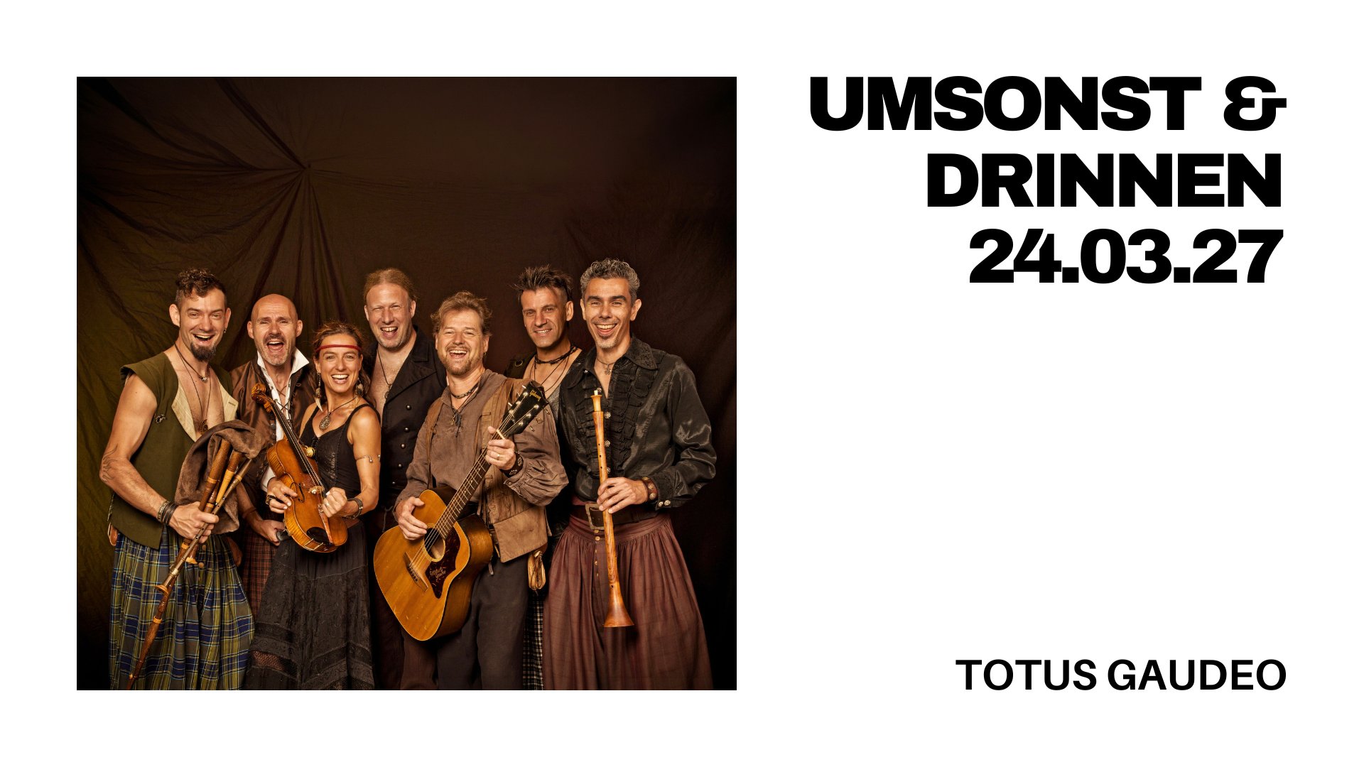 Umsonst & Drinnen mit Totus Gaudeo