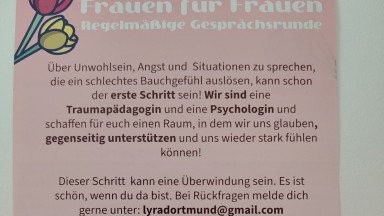 Lyra: Gewaltsensible Gesprächsrunde für Frauen