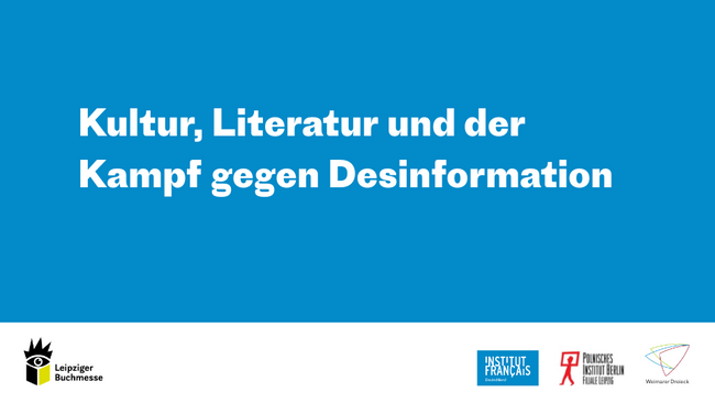 Kultur, Literatur und der Kampf gegen Desinformation
