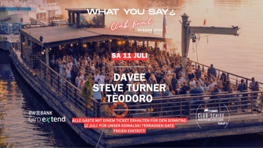 What You Say ¿ Club Boat Tour at Neckar