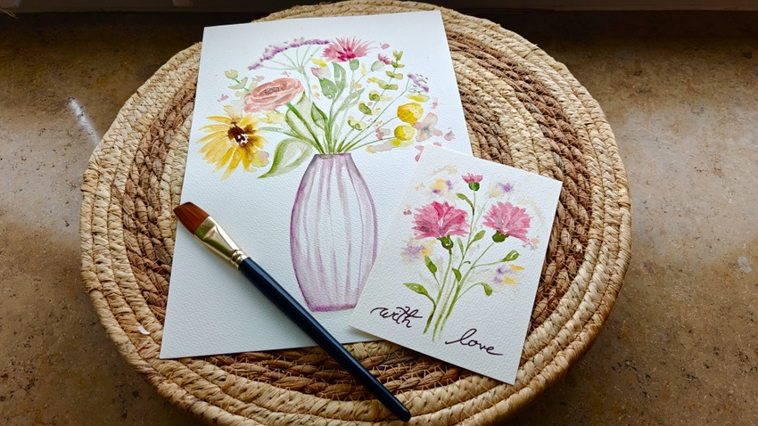 ART Workshop Aquarellmalerei 'Power of Flowers' & 'Fem-Power'