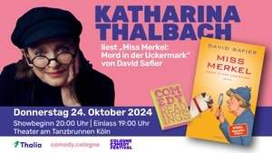 Katharina Thalbach liest „Miss Merkel: Mord in der Uckermark“ von David Safier
