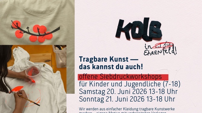 Siebdruckworksop für Kinder und Jügendliche