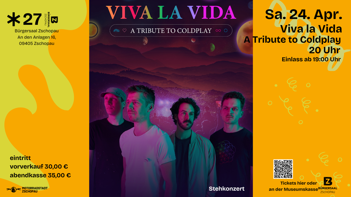 Titelbild der Veranstaltung Viva la Vida - A Tribute to Coldplay