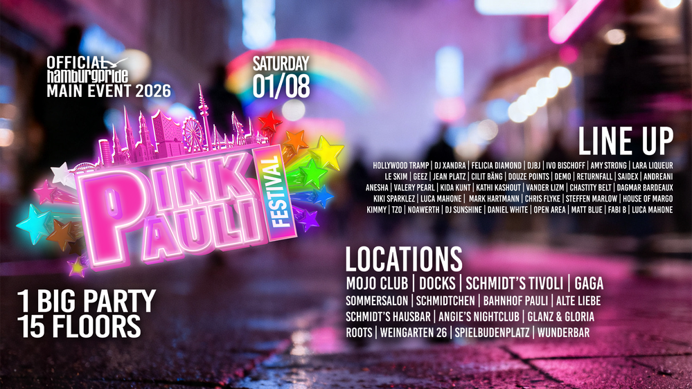 Pink Pauli Festival 2026 | Official Hamburg Pride Main Event