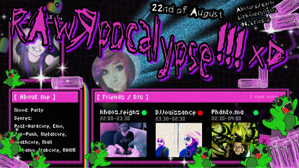 Titelbild der Veranstaltung RAWRpocalypse!! xD