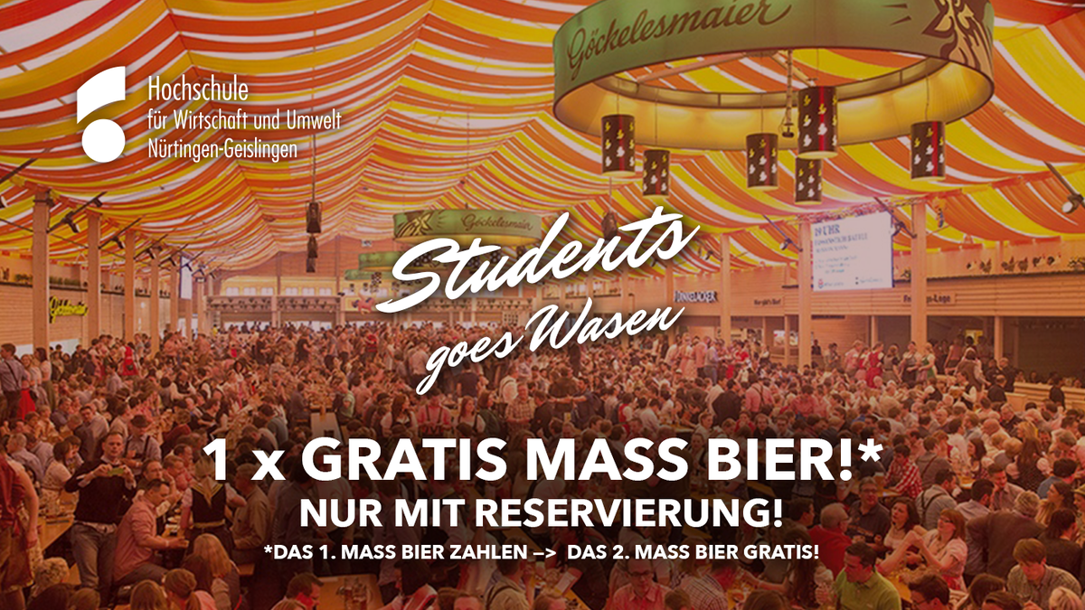 Students goes Wasen - So. 11.10.26 @ Göckelesmaier