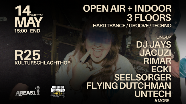 Vatertag Open Air Dayrave 2026 - Area51 Hopsen x Schlachthof Düsseldorf