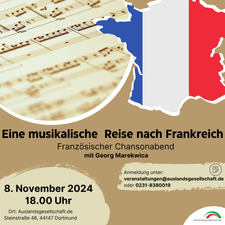 Eine musikalische Reise nach Frankreich - französischer Chansonabend